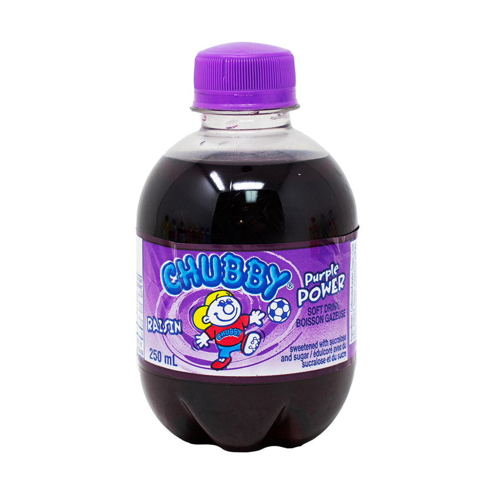 Chubby Purple Power Grape Soda - 250mL