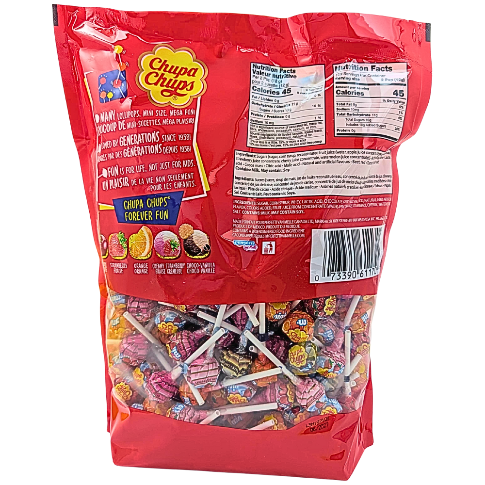 Chupa Chups 240ct Minis - 1.44kg