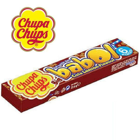 Chupa Chups Big Babol Bubble Gum Cola Lemon - 27.6g