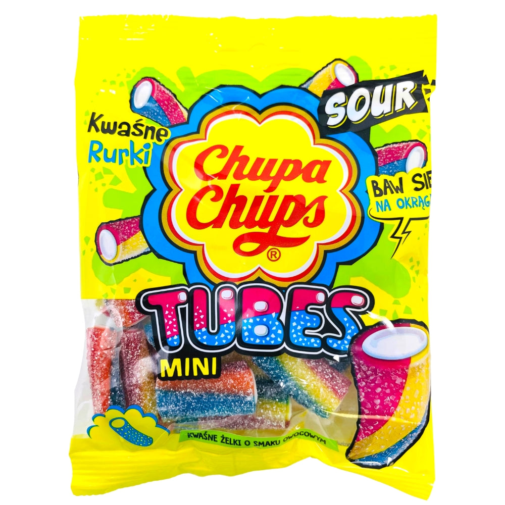 Chupa Chups Mini Tubes Sour - 90g - Sour Candy from Chupa Chups