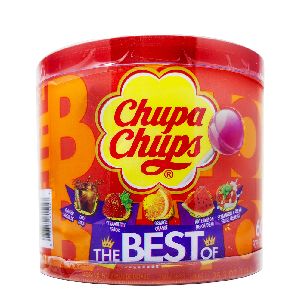 Chupa Chups Best of Lollipops 60ct - 720g 