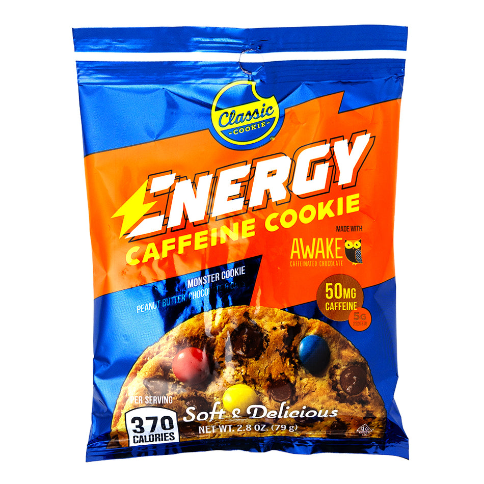 Classic Soft Energy Caffeine Monster Peanut Butter & Oats Cookie - 79g