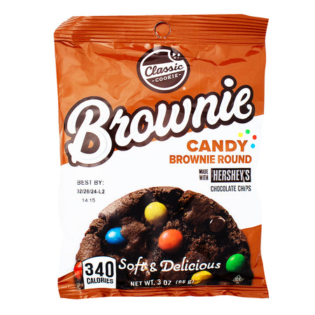 Classic Soft Baked Cookie Brownie with Hershey's Candy Chips - 3oz-soft baked cookies-brownie cookies
