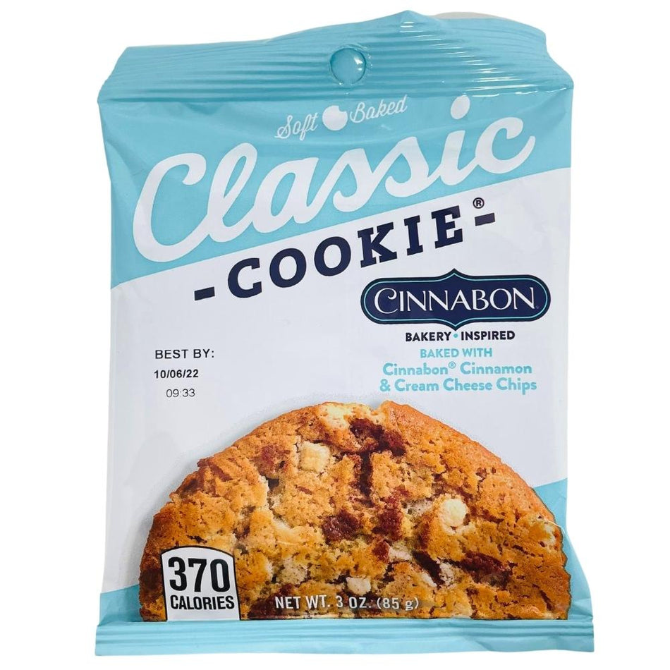 Classic Soft Baked Cookie Cinnabon - 3oz-Cinnabon-Soft baked cookies-cinnamon cookies
