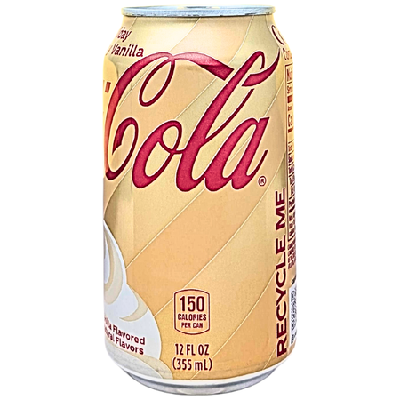 Coca Cola Holiday Creamy Vanilla Zero Sugar - 355mL