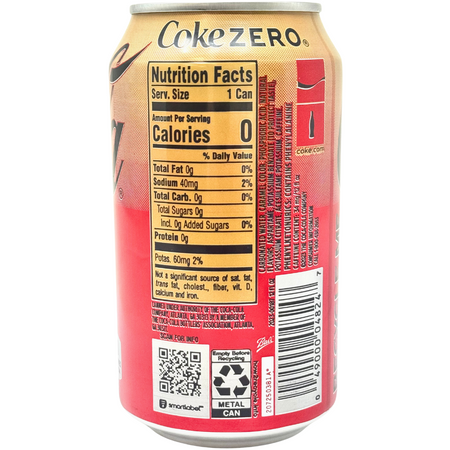 Coca Cola Zero Sugar Vanila - 355ml