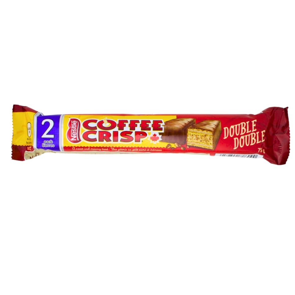 Coffee Crisp Double Double King Size - 75g -Canadian Candy - Chocolate Bar - Chocolate coffee