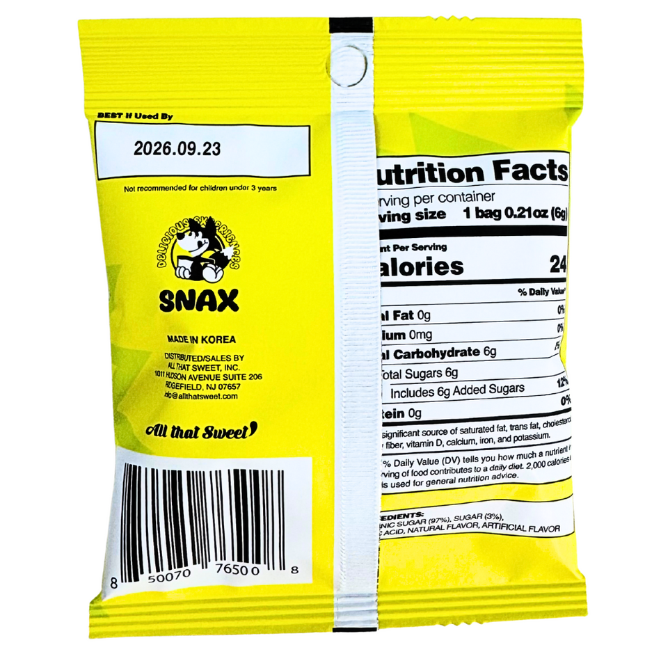 Cotton Lolly Lemon Sour - 6g