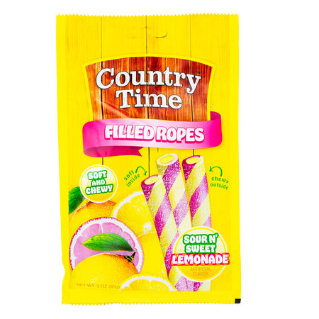 Country Time Filled Ropes- Sour N Sweet Lemonade 3oz