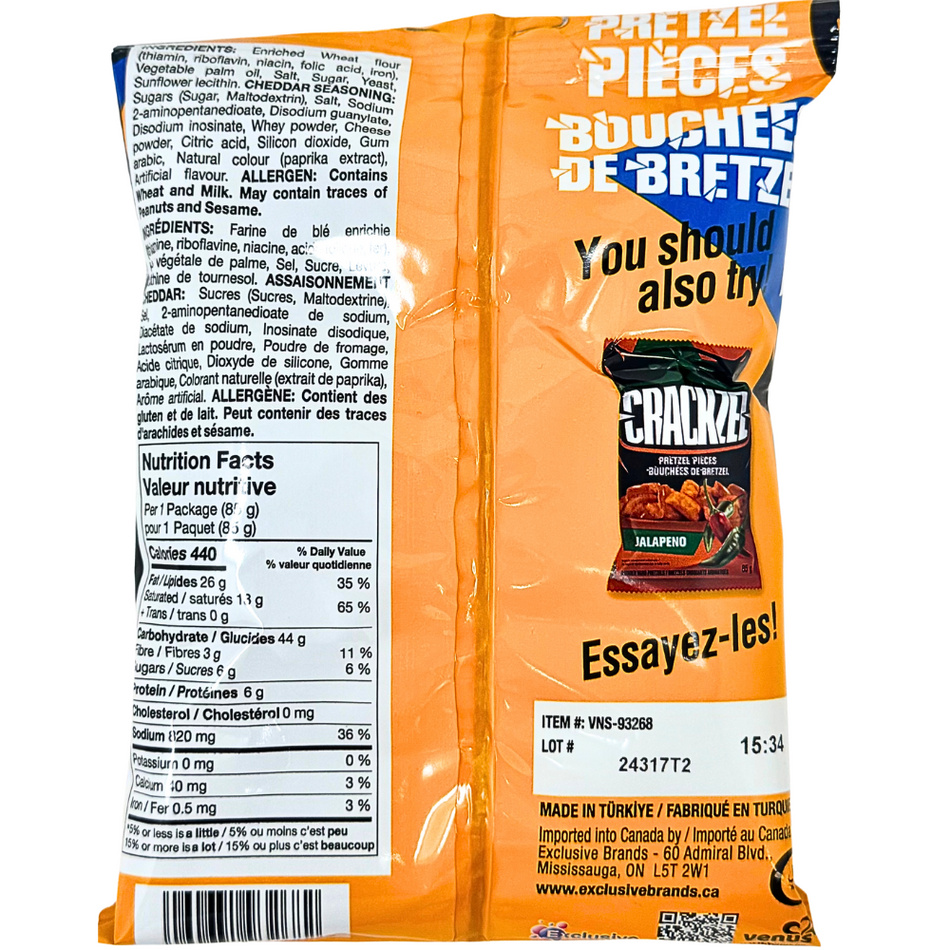Crackzel Cheddar Pretzel Pieces - 85g