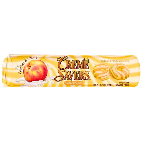 Creme Savers Rolls Peach and Creme - 1.76oz | Candy Funhouse US