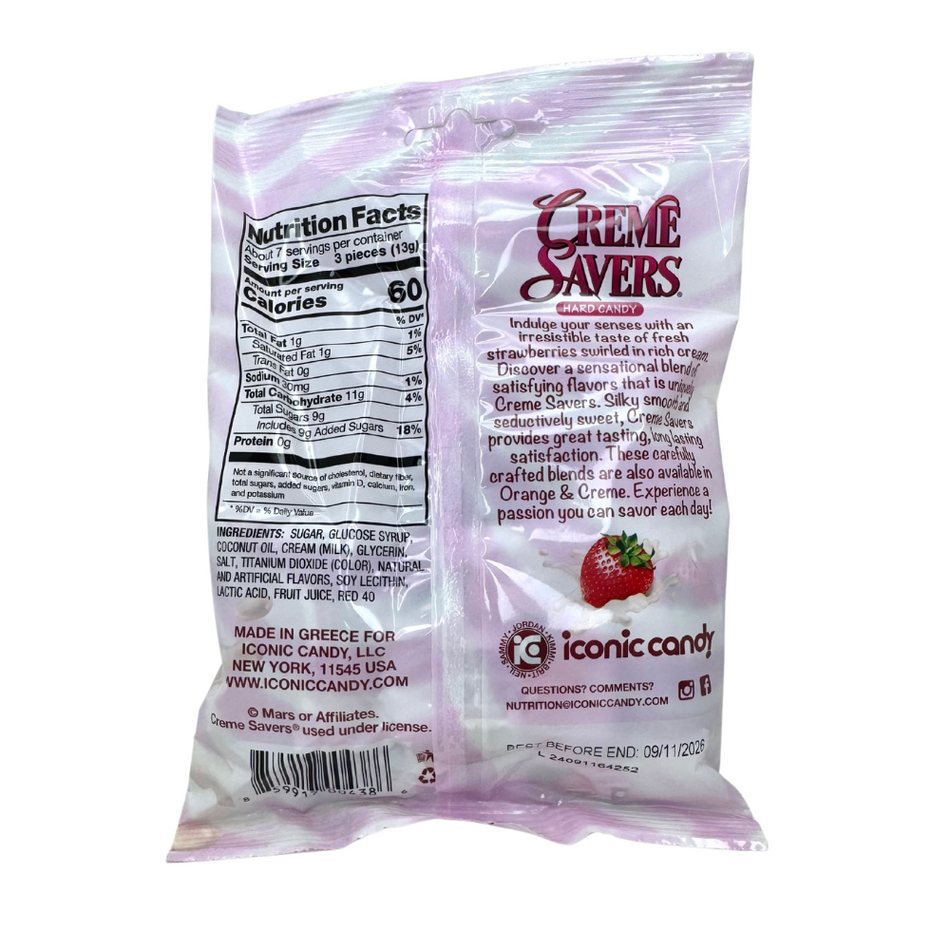 Creme Savers Strawberries & Creme - 3oz