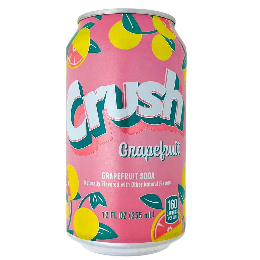Crush Grapefruit Soda Pop- 355mL