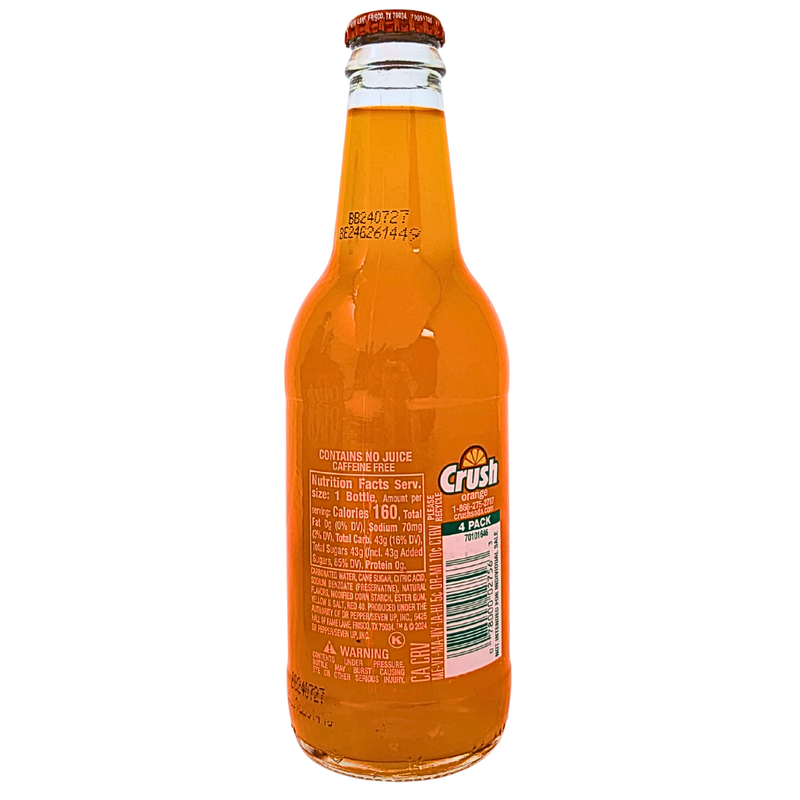 Crush Orange Soda in Glass - 12oz