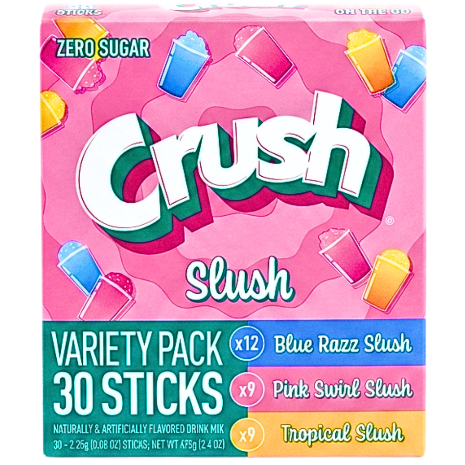 Crush Sugar Free Singles To Go Variety Pack - 30 Pack