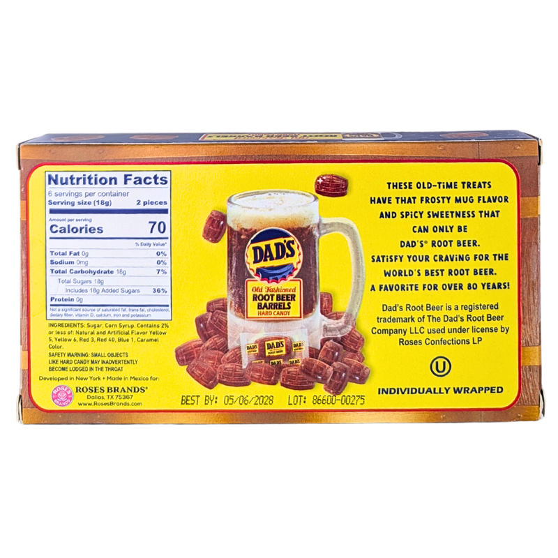Dad's Root Beer Barrels Hard Candy Theater Box - 4oz