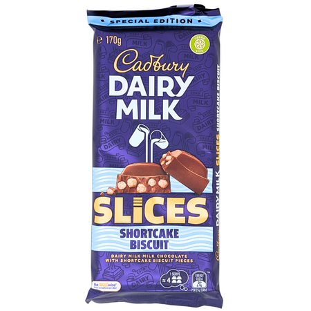 Dairy Milk Slices Shortcake Biscuit (Australia) - 170g