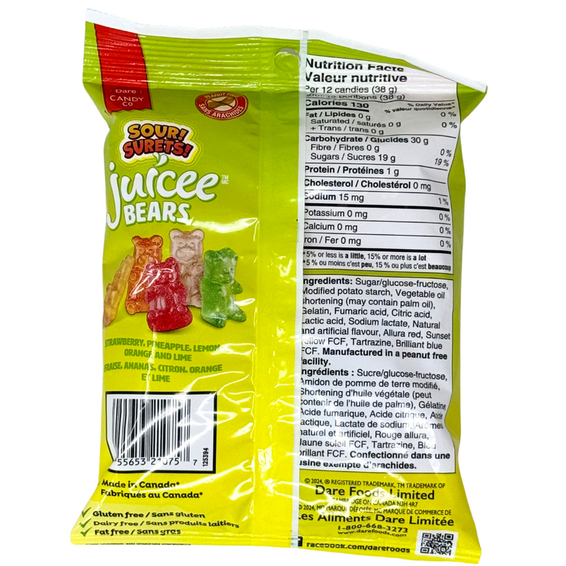Dare Juicee Sour Gummie Bears - 200g