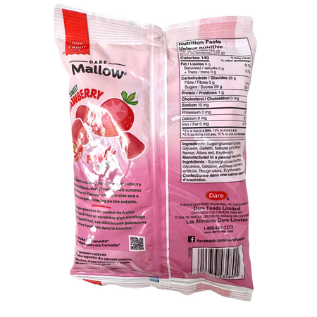 Dare Real Mallow Sweet Strawberry Marshmallow Candy - 150g