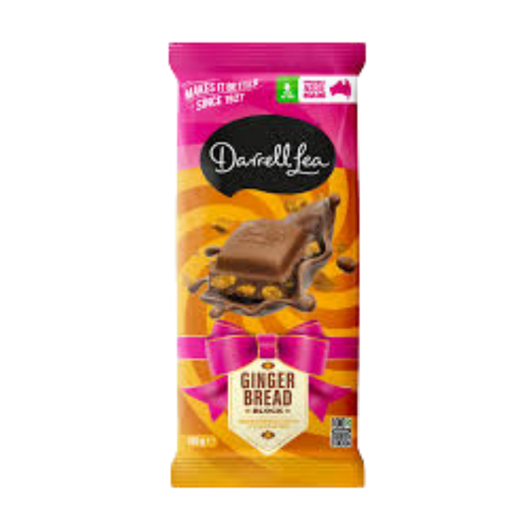 Darrell Lea Gingerbread Chocolate (Australia) - 160g