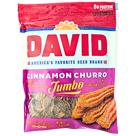 David Cinnamon Churro Jumbo Sunflower Seeds - 5.25oz