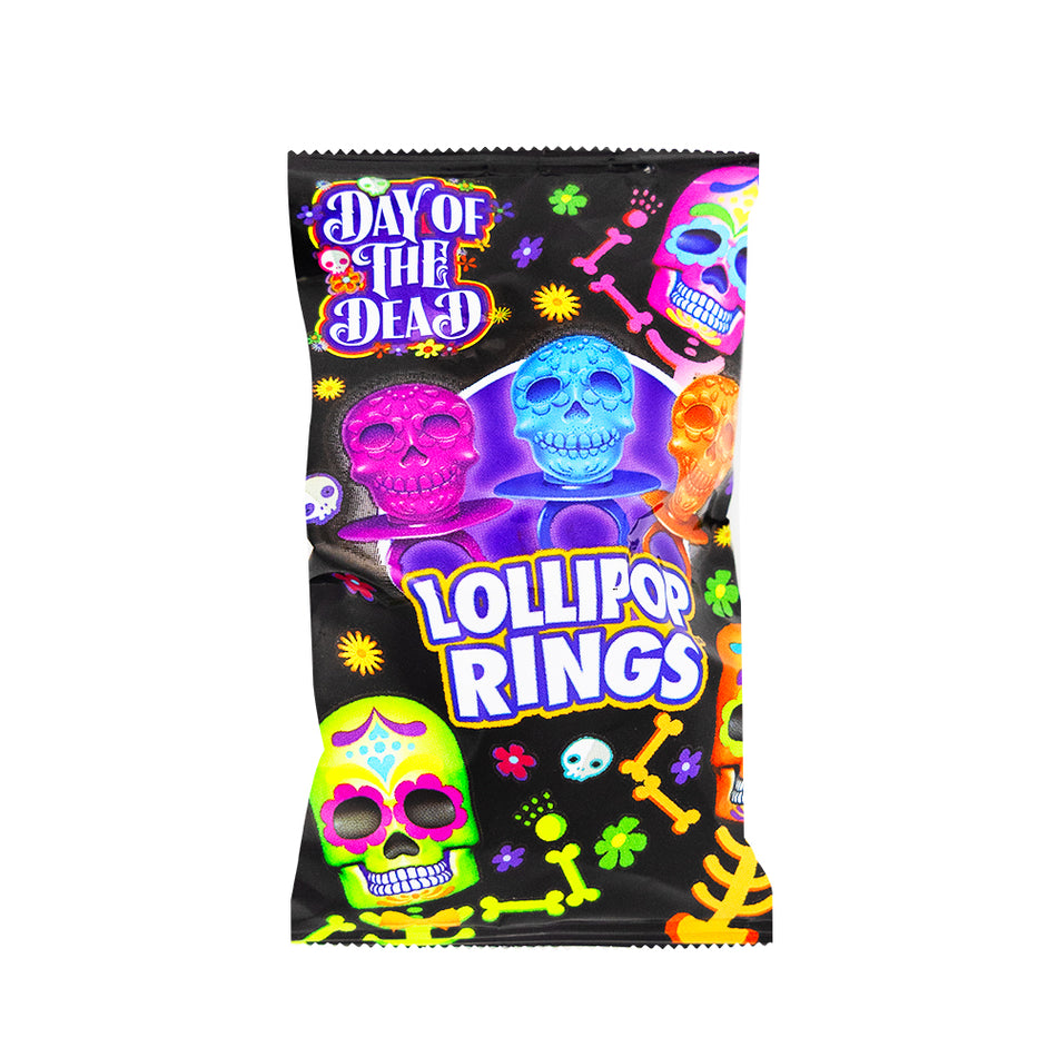 Day of The Dead Lollipop Rings - 1pc