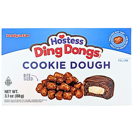 Ding Dongs Cookie Dough Bites Theater box - 3.1oz