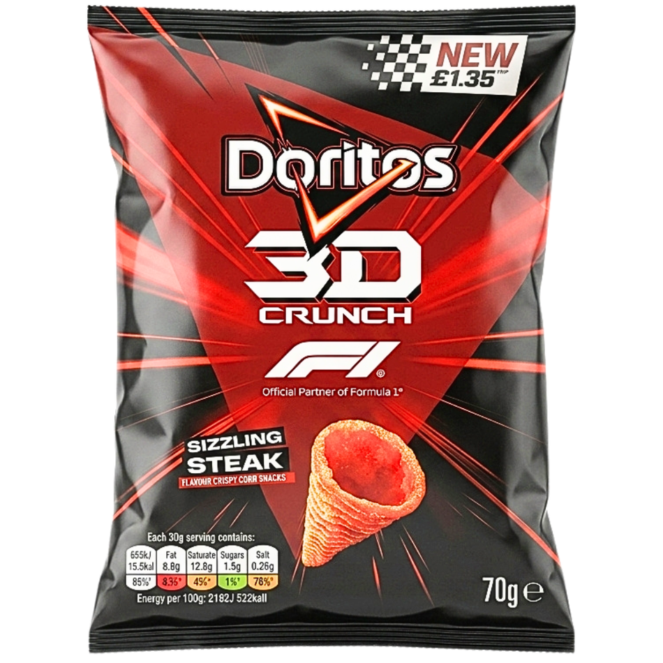 Doritos 3D Crunch Formula 1 (UK) - 70g