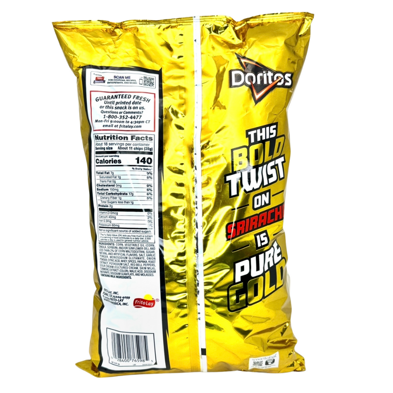 Doritos Golden Sriracha Family Size - 18.375oz