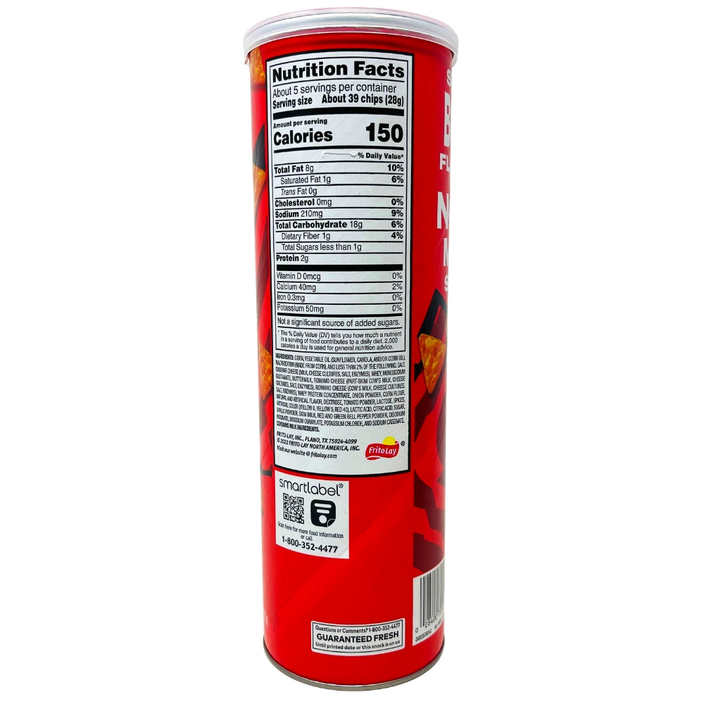 Doritos Minis Nacho Canister - 5.125oz Nutrition Facts Ingredients -Doritos Flavors - Doritos Nachos - Mini Doritos