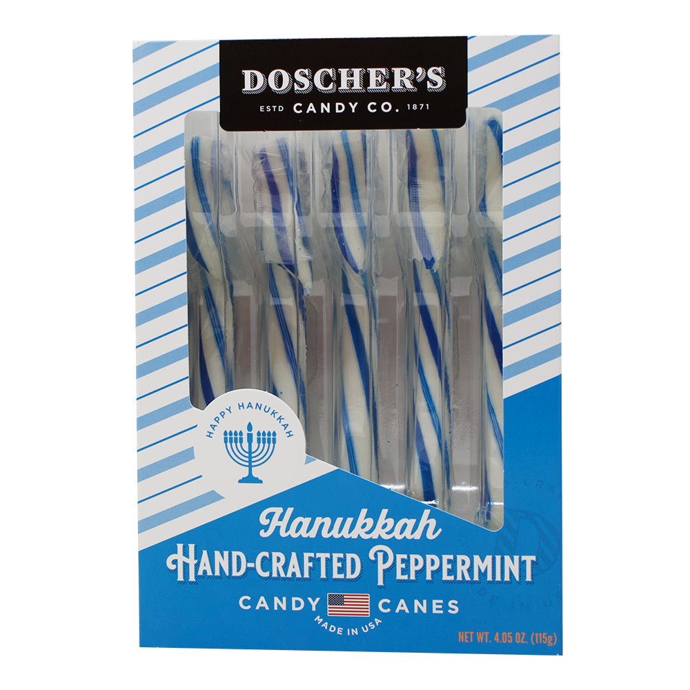 Hanukkah Candy Canes 12ct - 4.05oz-Hannukah Candy