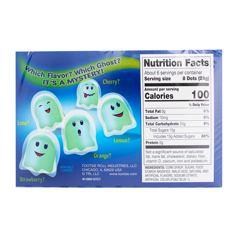Dots Ghost - 6oz  Nutrition Facts Ingredients