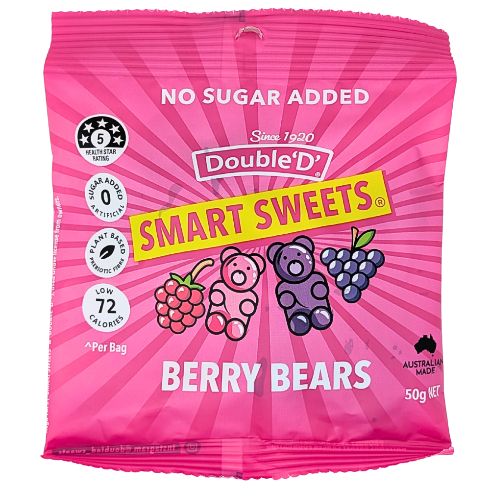 Double 'D' Smart Sweets Berry Bears (Australia) - 50g