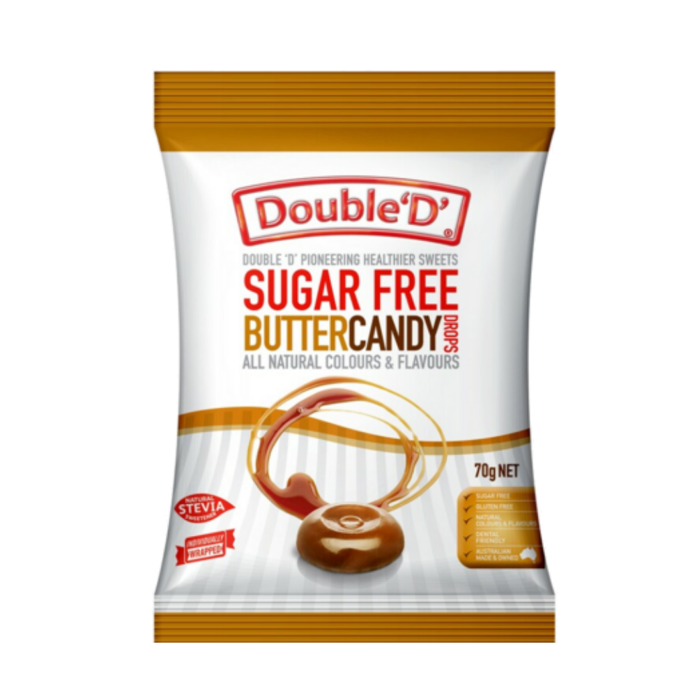 Double 'D' Sugar Free Butter Candy Drops (Australia) - 70g