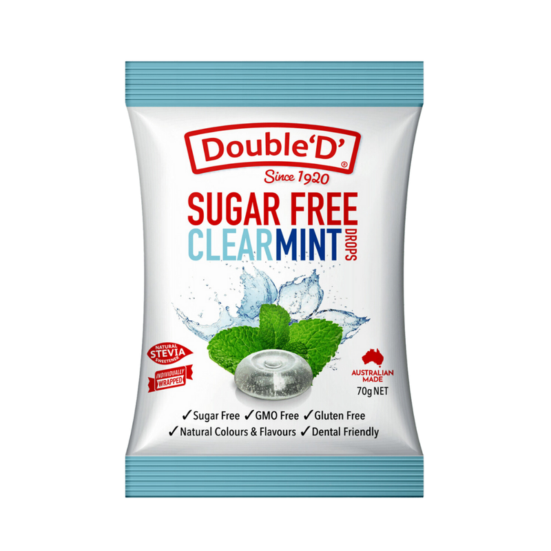 Double 'D' Sugar Free Clear Mints (Australia) - 70g
