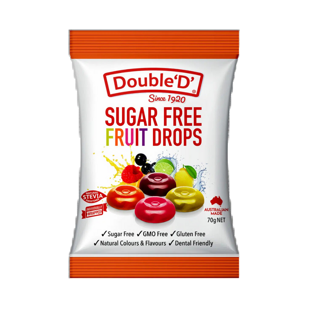 Double 'D' Sugar Free Fruit Drops (Australia) - 70g