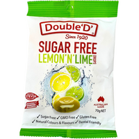 Double 'D' Sugar Free Lemon 'N' Lime Drops (Australia) - 70g