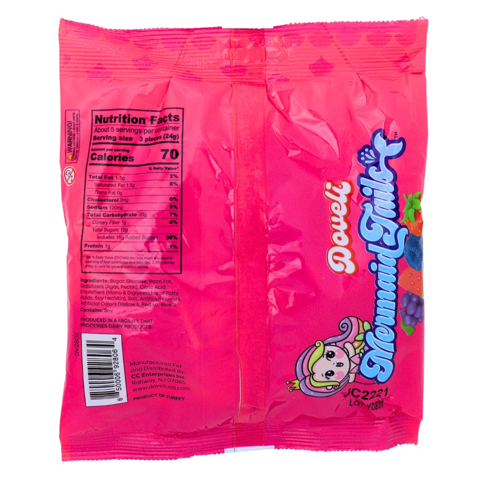 Doveli Mermaid Tails Assorted Toffee - 3.95oz Nutrition Facts Ingredients