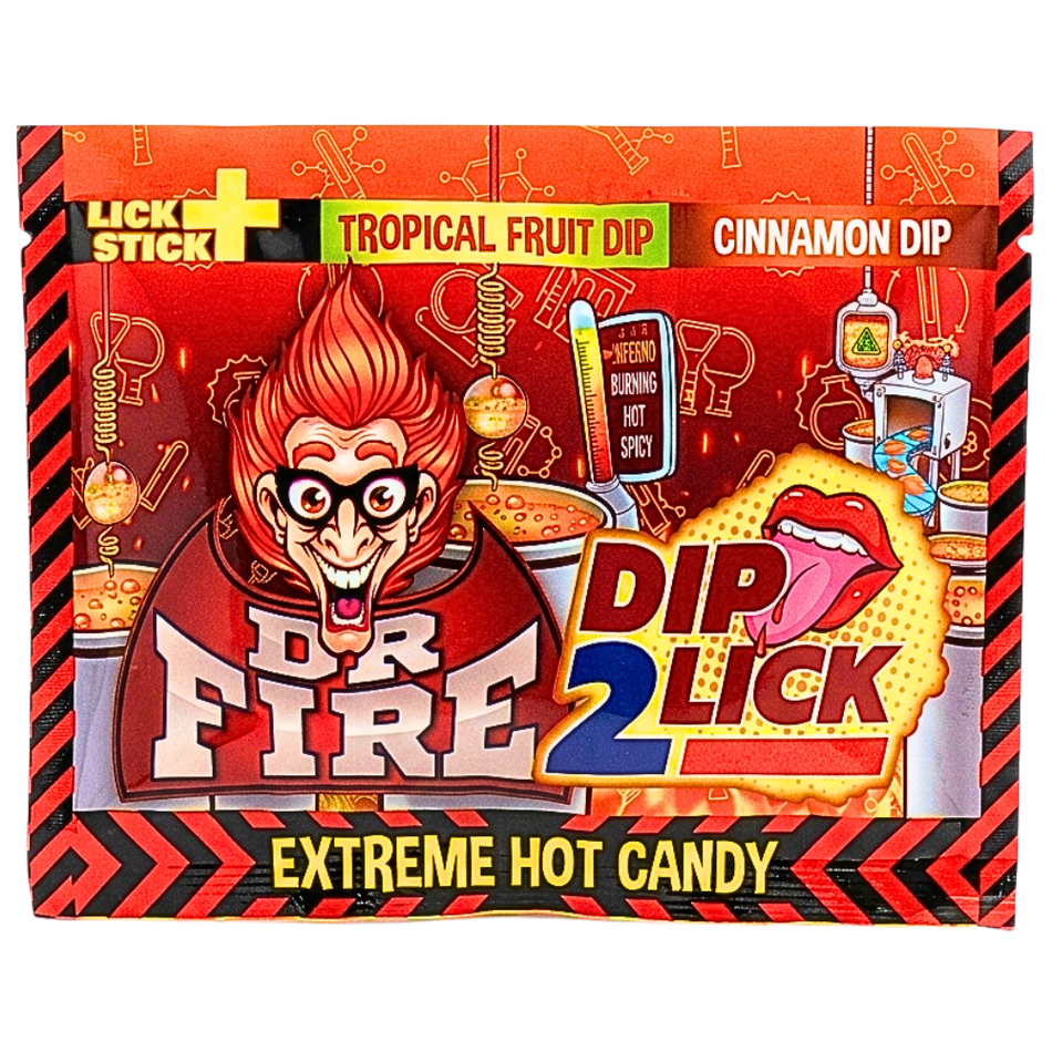 Dr. Fire Dip 2 Lick Hot Candy - 18g