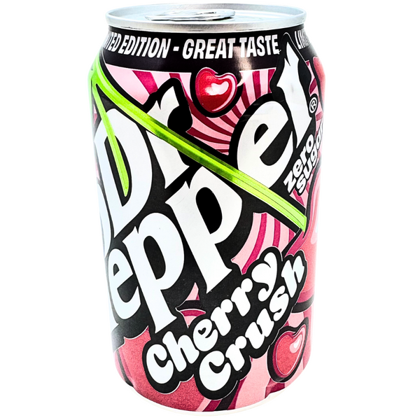Dr. Pepper Cherry Crush Zero Sugar (UK) - 330mL | Candy Funhouse US