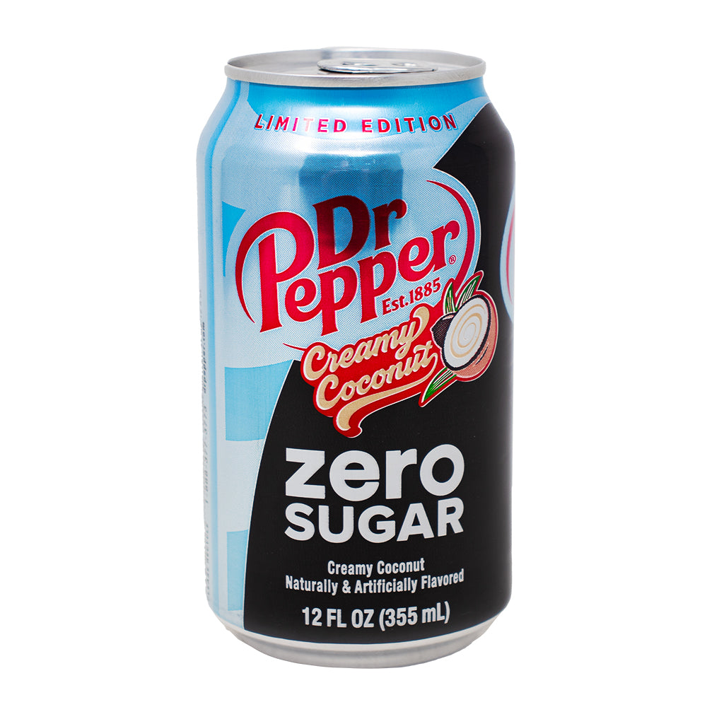 Dr Pepper Zero Sugar Creamy Coconut Limited Edition - 355mL | Candy ...