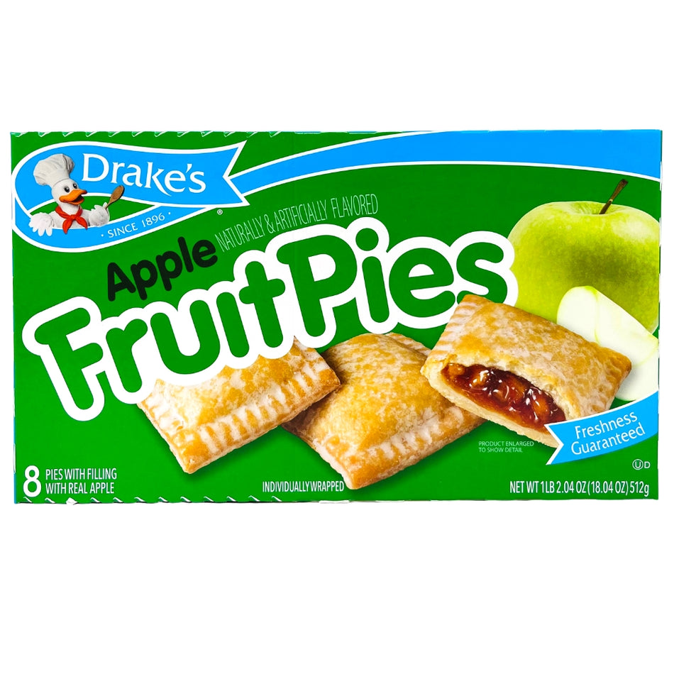 Drakes Apple Fruit Pies - 18.04oz 