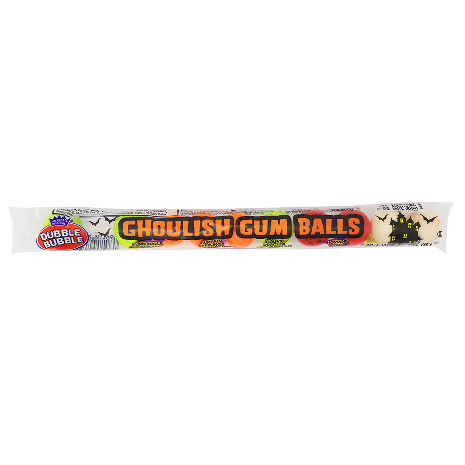 Dubble Bubble Ghoulish Gum Balls - 10 Balls