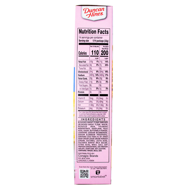 Dolly Parton Southern Buttermilk Biscuit Mix - 16oz Nutrition Facts Ingredients-Dolly Parton cake mix-Biscuit Mix