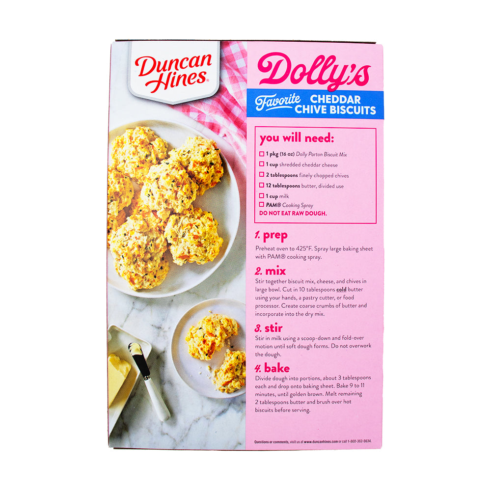 Dolly Parton Southern Buttermilk Biscuit Mix - 16oz Nutrition Facts Ingredients-Dolly Parton cake mix-Biscuit Mix
