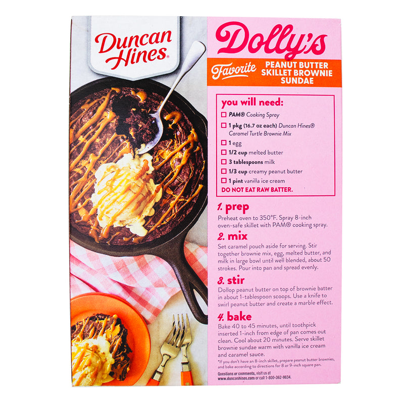 Dolly Parton Turtle Caramel Brownie Mix - 16.7oz-Dolly Parton Cake Mix-Brownies from scratch-Brownie mix