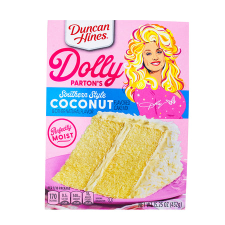 Dolly Parton Coconut Cake Mix - 15.25oz-Dolly Parton Cake Mix-Coconut Cake-coconut cake recipe