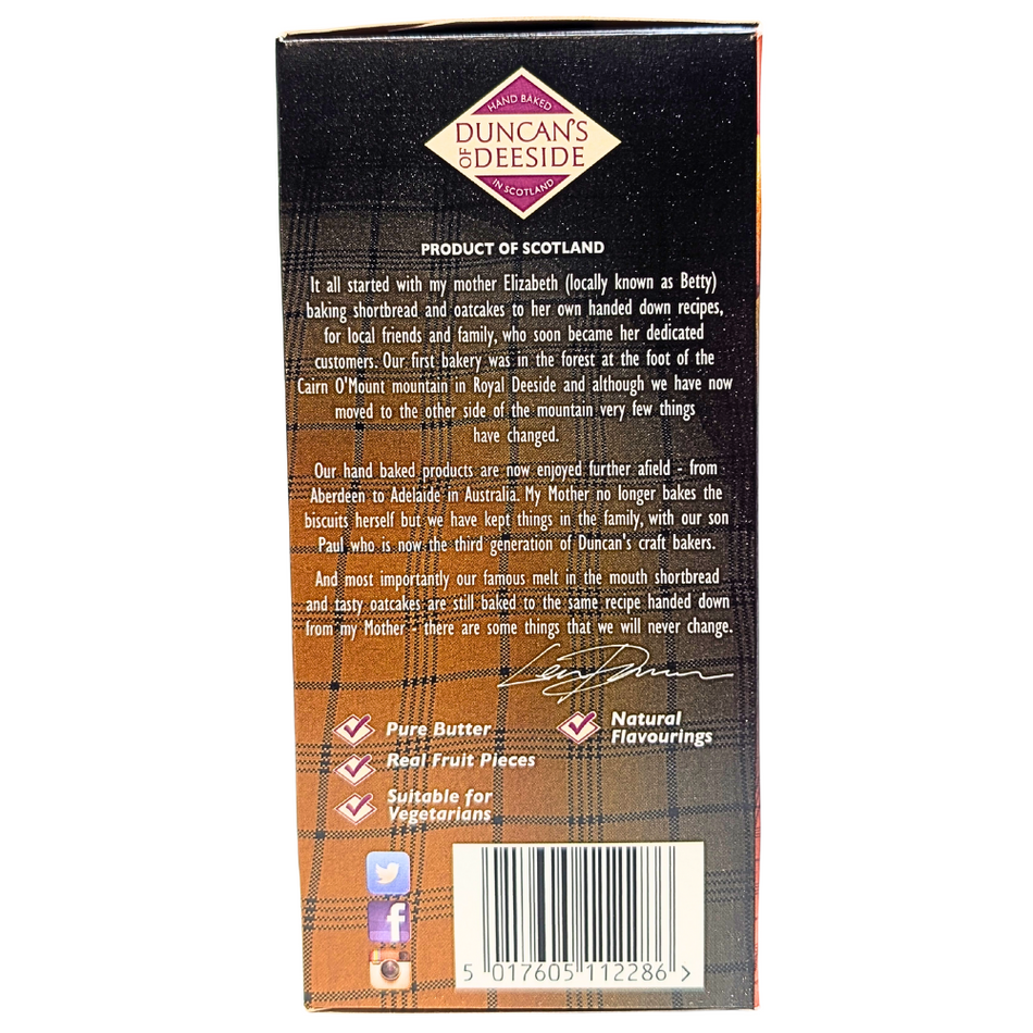 Duncan's Orange Shortbread (Scotland) - 200g