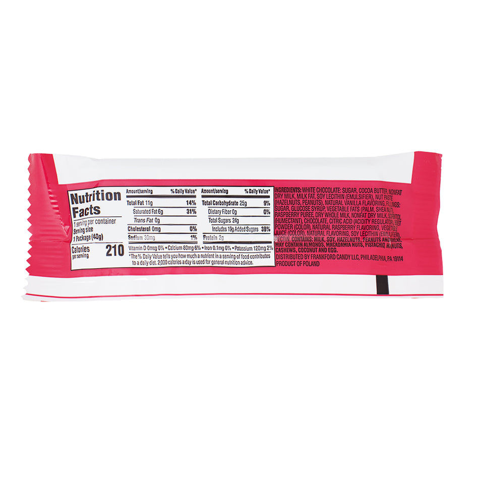 Dunkin' Chocolates Jelly Donut 2pk - 1.41oz Nutrition Facts Ingredients-Dunkin Donuts Flavors-Jelly Donut