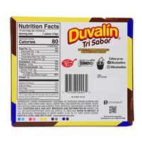 Duvalin Tri-Sabor 18ct Nutrition Facts Ingredients -Duvalin - Mexican Candy